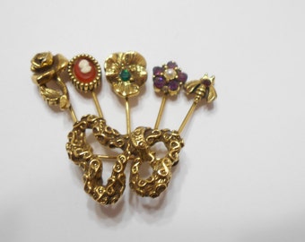 Vintage Unsigned Goldette Snake Brooch (3480)