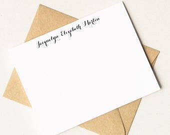 Modern Calligraphy Stationery | Calligraphy Stationary Set | Personalized Letter Writing Set | Stationary Monogram | Monogram Stationary