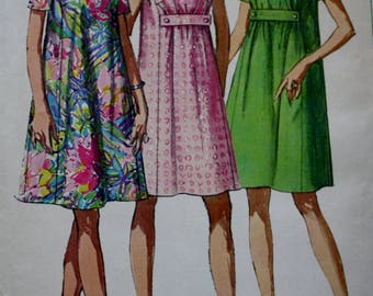 60s Maternity Dress/ Sewing Pattern /Simplicity 7558 /Bust 38