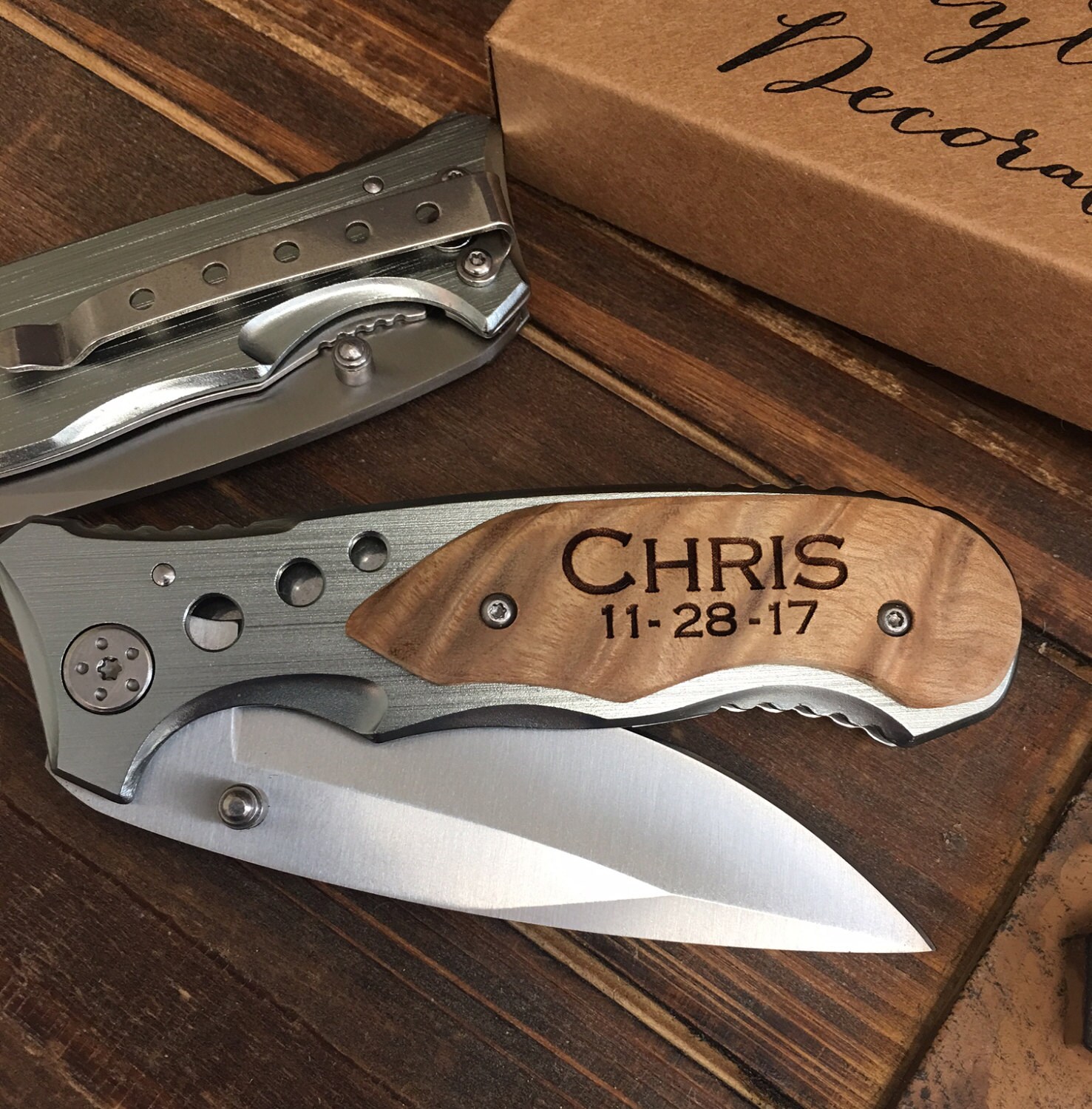 Personalized Knife Gift for Groomsmen Pocket Knife Engraved