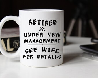 Retirement Mug, Gifts under 20, Gift for Him, Funny Mugs, Retirement Gift, Retired Present, Retirement Wishes, Goodbye Tension, Retiree Gift