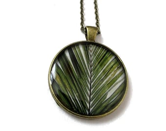 PALM TREE NECKLACE - Palm branch pendant - Palm tree Jewelry - palm jewelry - summer jewelry - leaf - palm tree - summer holiday