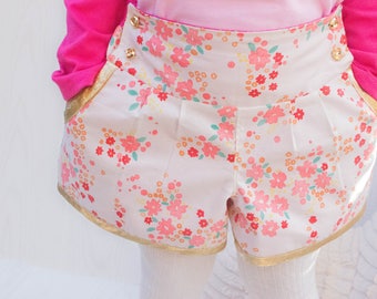 Boys and Girls Berry Bubble Shorts PDF Sewing Pattern - Newborn to 12 years, regular or buttonhole elastic, straight or bubble leg options