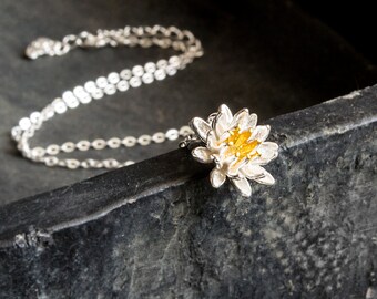 Flower necklace - 925 Sterling Silver Edition