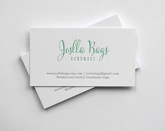150 custom letterpress business cards