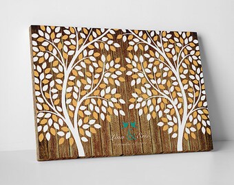 Rustic Wedding Guest Book Alternative Custom Guest Book Wedding Tree Guest Book Wedding Guestbook Alternative Wedding Guest Book