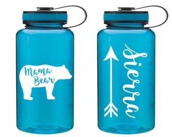 Mama Bear Water Bottle // Mama Bear // Mama Bear Bottle // Tribal Water Bottle // New Mom Gift // gift for mom // Mama Bear Cup // Papa bear