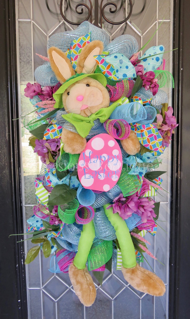 Easter Wreath Easter Door Swag Spring Wreath Front door