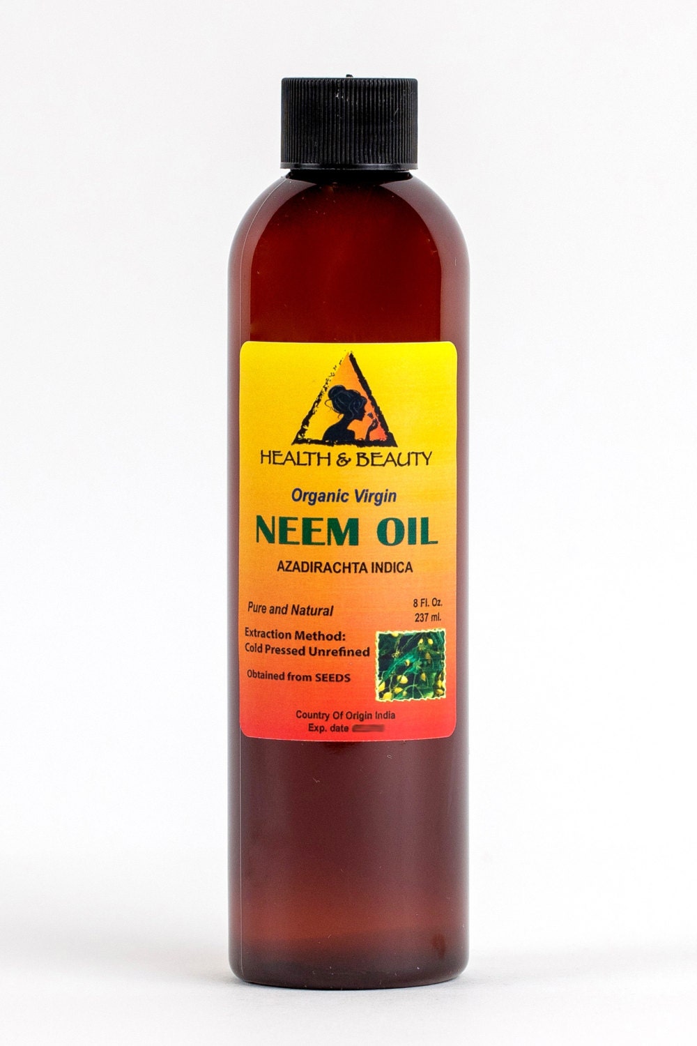 8 oz NEEM OIL UNREFINED Organic Carrier Cold Pressed Virgin