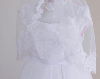 First Communion Dress, Tulle Girls Dresses, Communion Lace Dress, Lace Top Flower Girl Dress, Floor Length Flower Girl Dress, Handmade