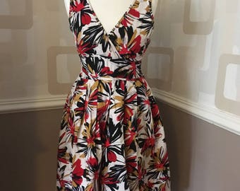 Vogue 7689 Sewing Pattern 1950s Swing Dress Full Circle Skirt