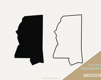 Mississippi Vector, State Clipart, MS Clip Art, Mississippi SVG, State PNG (Design 13733)