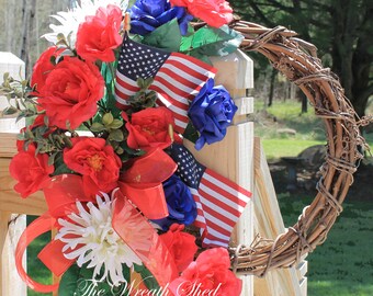 Cemetery wreath | Etsy