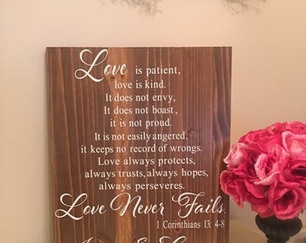 1 corinthians 13 4 7 | Etsy