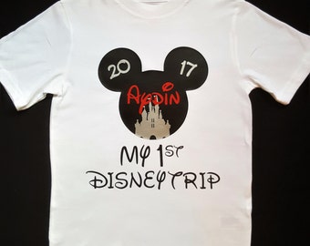 Disney Family Shirts | Mickey Mouse Shirt | Disney trip boys first Disney trip Mickey baby clothes 1st Disney visit Mickey bodysuit outfit