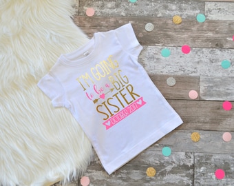 Big Sister shirt big sister shirt big sister announcement new arrival big sister shirt little sister shirt shirt siblings shirt