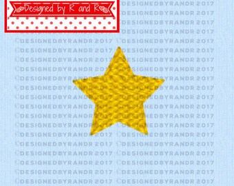 Tiny Star Embroidery Design 3/4" by 3/4" | **Digital Download Only** | Embroidery Design | Star Embroidery | Tiny Star Embroidery Design