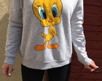 Handpainted TWEETY Bird Sweatshirt