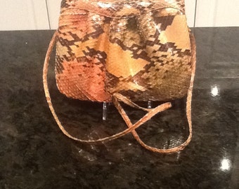 Vintage Morris Moskowitz Python Snakeskin Handbag