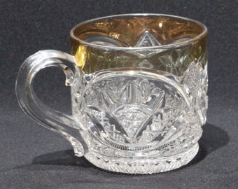 Antique U. S. Glass Buckingham Pattern (#15106) Punch Cup/Children's Cup