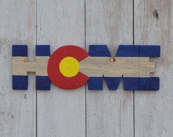 HOME Sign Colorado Beetle Kill Pine