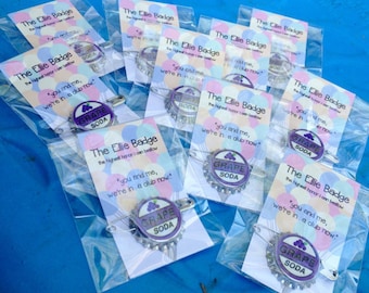 Option 3: 15 Ellie Badge Discount Bundle - 15 Pack of Grape Soda Pins Inspired by Disney-Pixar's Up