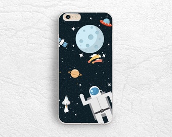 Cute Astronaut Planet Space phone case for iPhone 7, LG G5, Nexus 5x, Nexus 6P, Samsung S7 Edge, HTC One M9, Sony z5, Google Pixel XL -P91