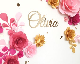 Nursery Paper Flowers - Paper Flowers over the Cribs - Hanging Paper Flower Wall Decor