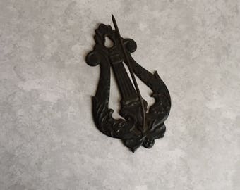 Vintage ornate cast iron Tatum spiked receipt holder, Vintage ticket holder, Tatum receipt holder, Vintage cast iron receipt holder
