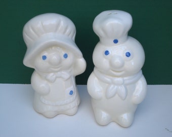 SALE - Pillsbury Poppin Fresh and Poppie Salt and Pepper Shakers