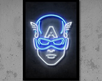 Neon Wall Art joker wall art joker nursery joker neon gift for him joker Neon Wall Art joker wall art joker nursery joker neon gift for him joker