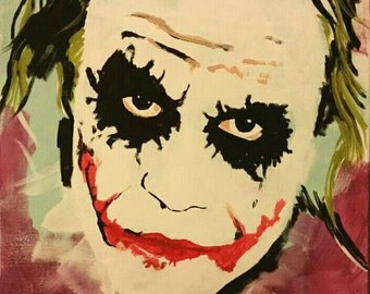 Heath Ledger Joker painting