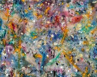 45" x 64" original abstract painting