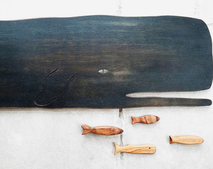 Wooden Whale Wall Art 40