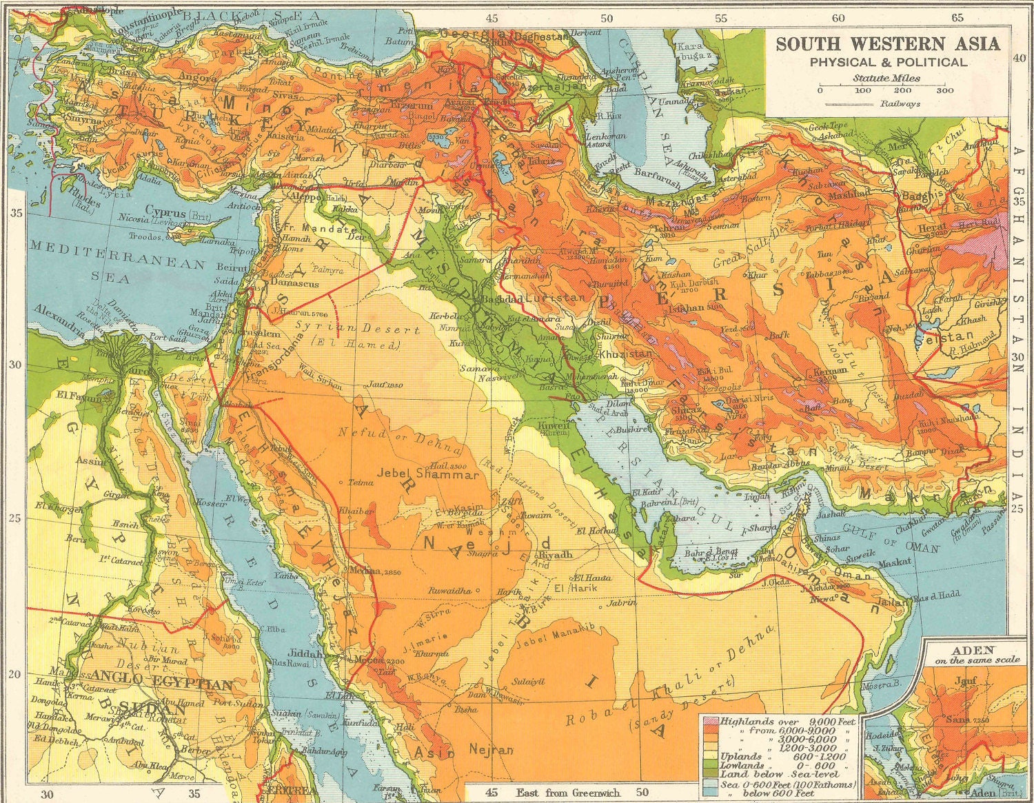 Middle East Turkey Eqypt Israel Palestine Eqypt Persia Vintage