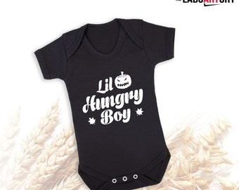 Lil Hungry Boy - Halloween Costume Baby Boy Bodysuit Cute Baby Gift