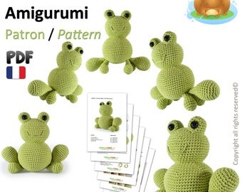 Grenouille Amigurumi Crochet Patron - Français