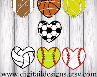 Soccer heart | Etsy