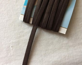 New Dark Brown Double Fold Bias Tape Trim 1/4" wide x 3 yards long