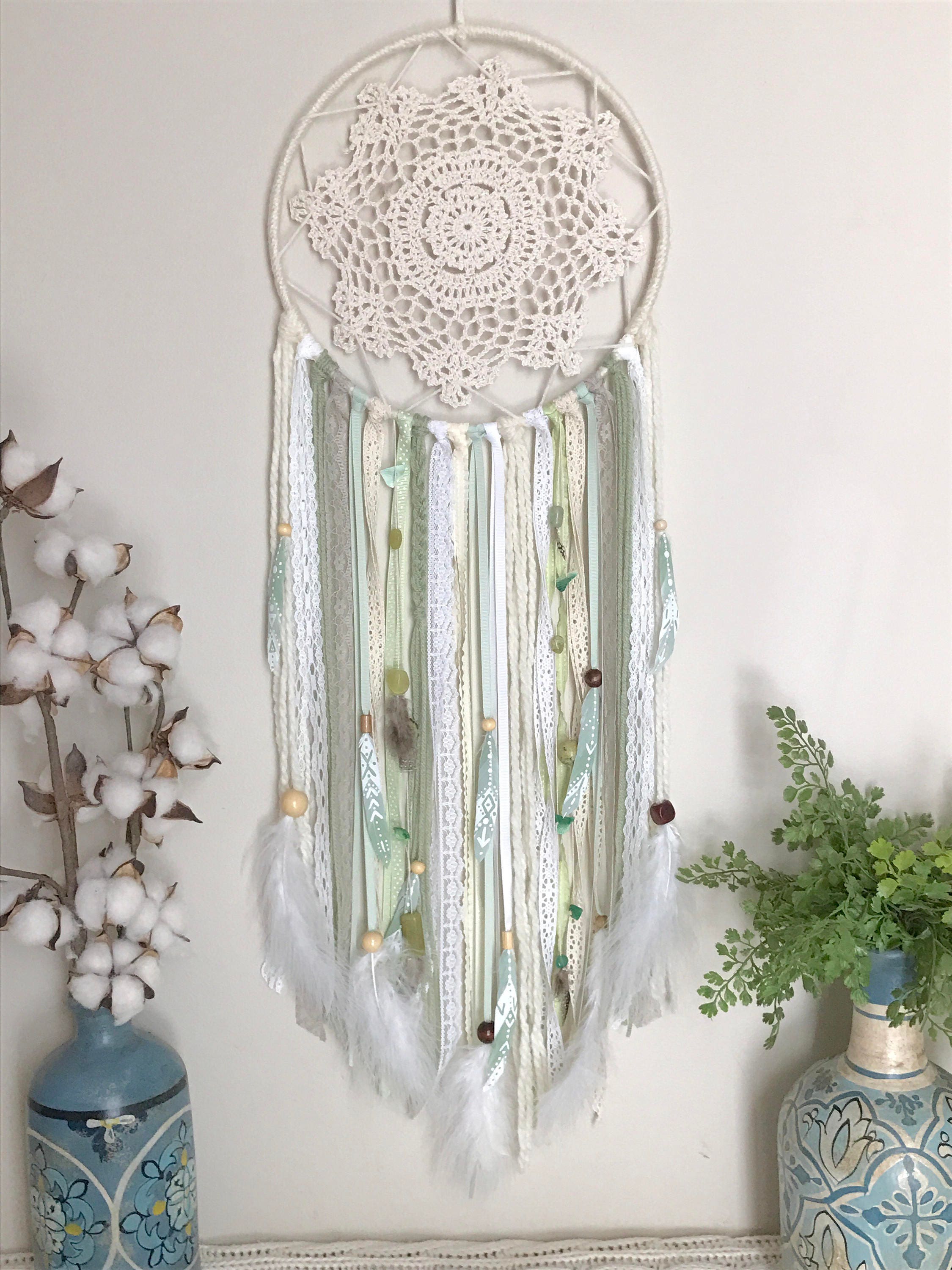 Large green dream catcher green dream catcher large