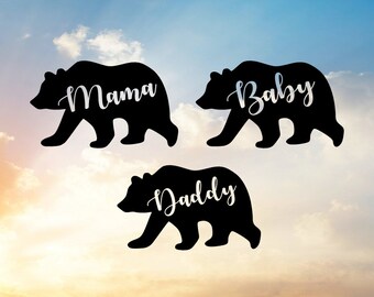Mama Bear Svg, Daddy Bear SVG, Baby Bear SVG file for cutting machine--- Mama Bear Shirt and Baby Bear Shirt