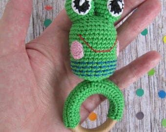 cotton baby toy natural gift for baby toys frog rattle cotton teether babies toys organic cotton teething toys baby boys gift baby boy toys