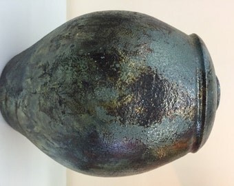 Raku Vase
