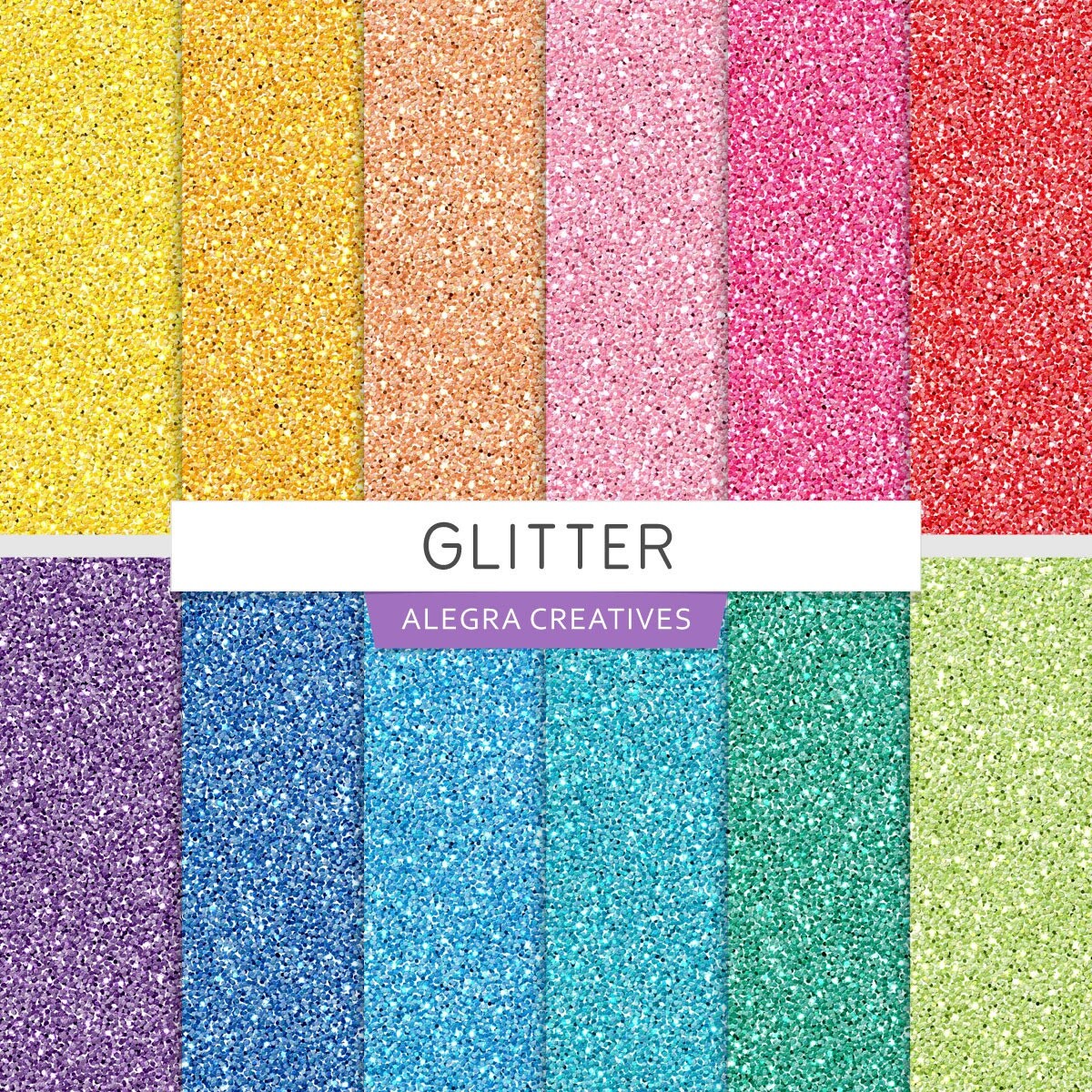 Glitter digital paper glitter scrapbook papers by AlegraCreatives