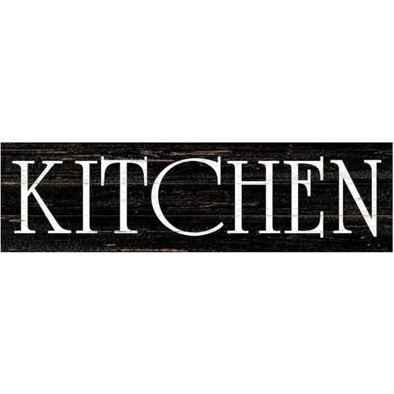 Kitchen Wall Sign Kitchen Sign Black Kitchen Sign