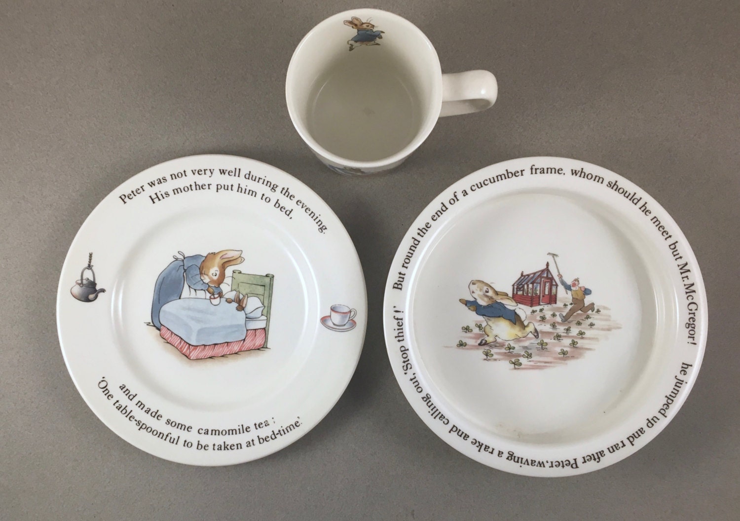 Peter Rabbit Wedgwood China Vintage Beatrix Potter