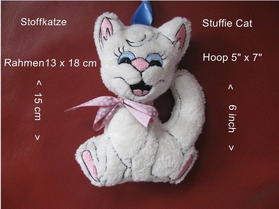 Download ITH Stuffie Cat embroidery Pacifier holder Comic machine