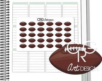 American Football Stickers | Planner Erin Condren Plum Planner Filofax Sticker