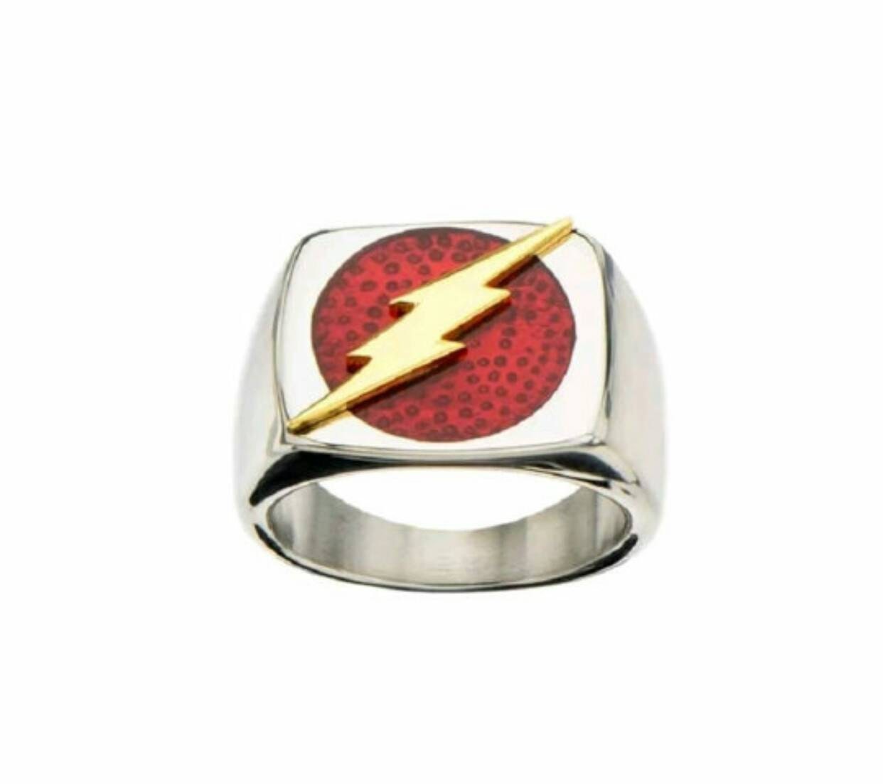 Flash SuperHero Black Titanium Wedding Band Ring by VibesByLuu