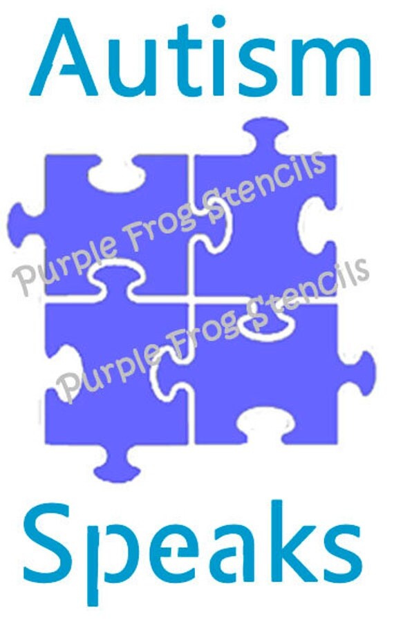 Autism Speaks STENCIL (Reusable)Different Sizes Available from ...